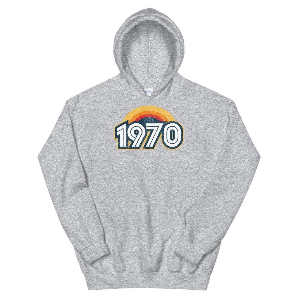 1970 Retro Sunset Unisex Hoodie - Styleuniversal