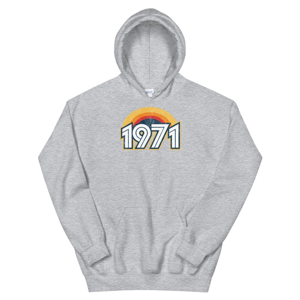 1971 Retro Sunset Unisex Hoodie - Styleuniversal
