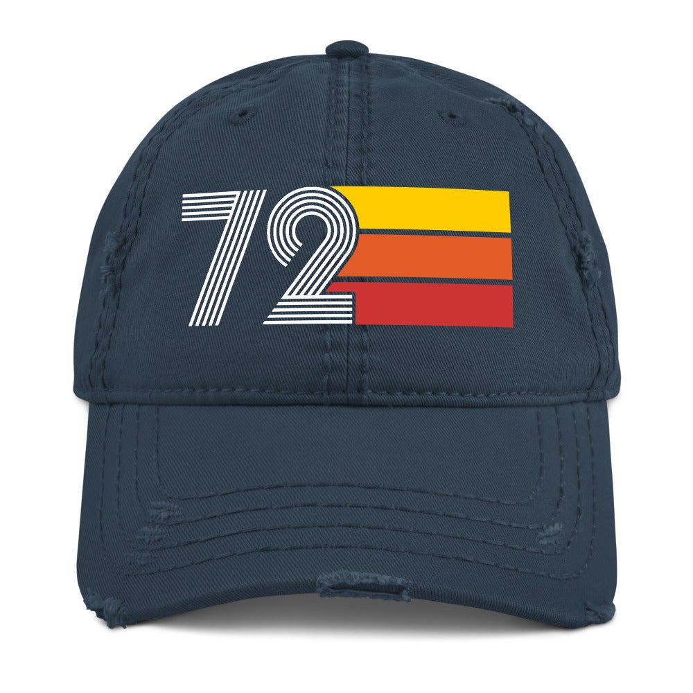 1972 Retro 72 Distressed Dad Hat - Styleuniversal