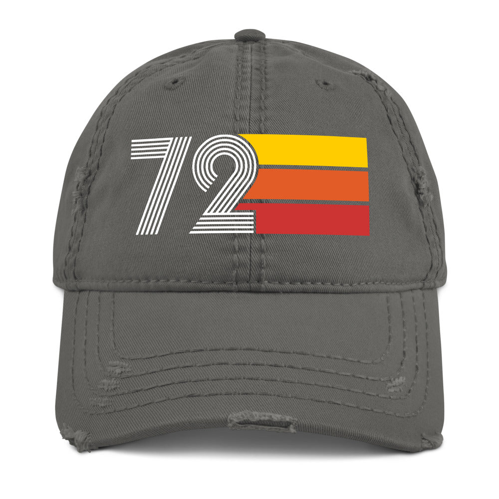 1972 Retro 72 Distressed Dad Hat - Styleuniversal