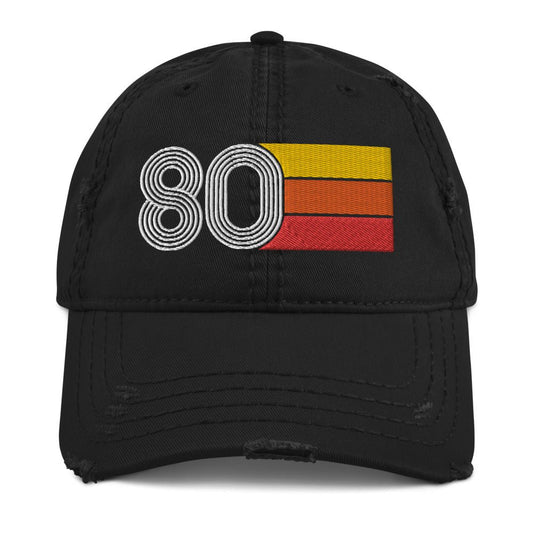 1980 Retro 80 Distressed Dad Hat - Styleuniversal