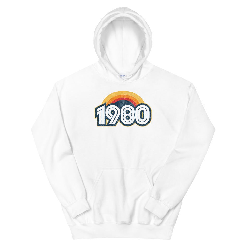 1980 Retro Sunset Unisex Hoodie - Styleuniversal