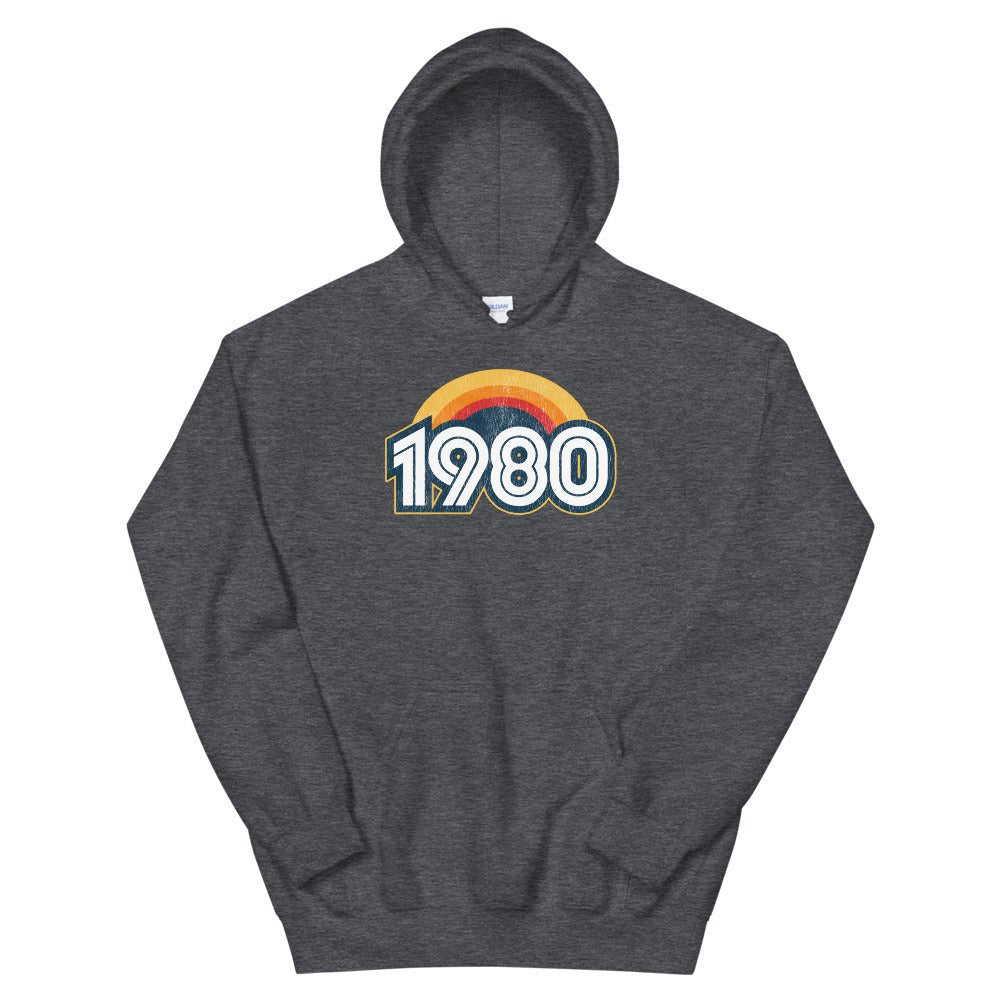 1980 Retro Sunset Unisex Hoodie - Styleuniversal