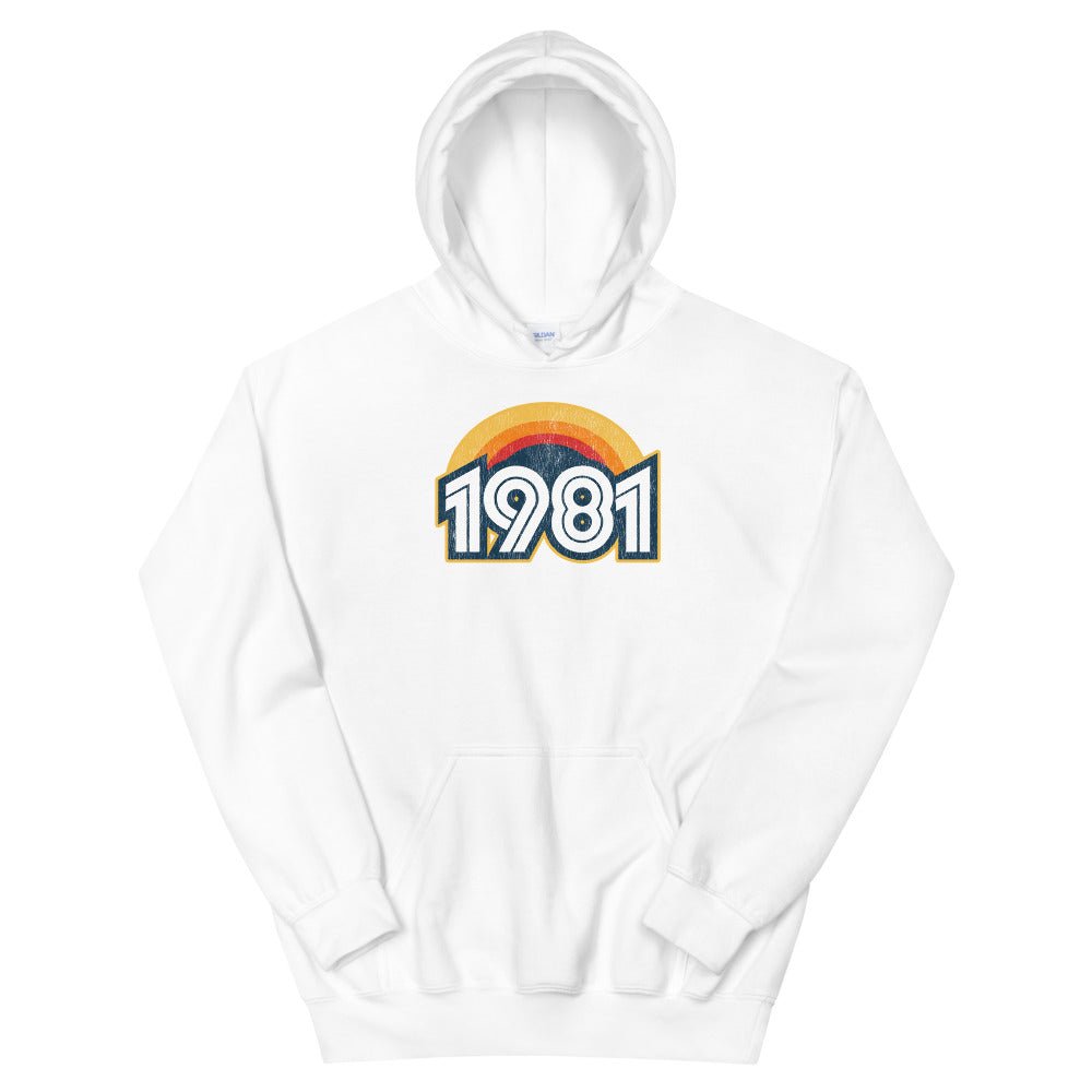1981 Retro Sunset Unisex Hoodie - Styleuniversal