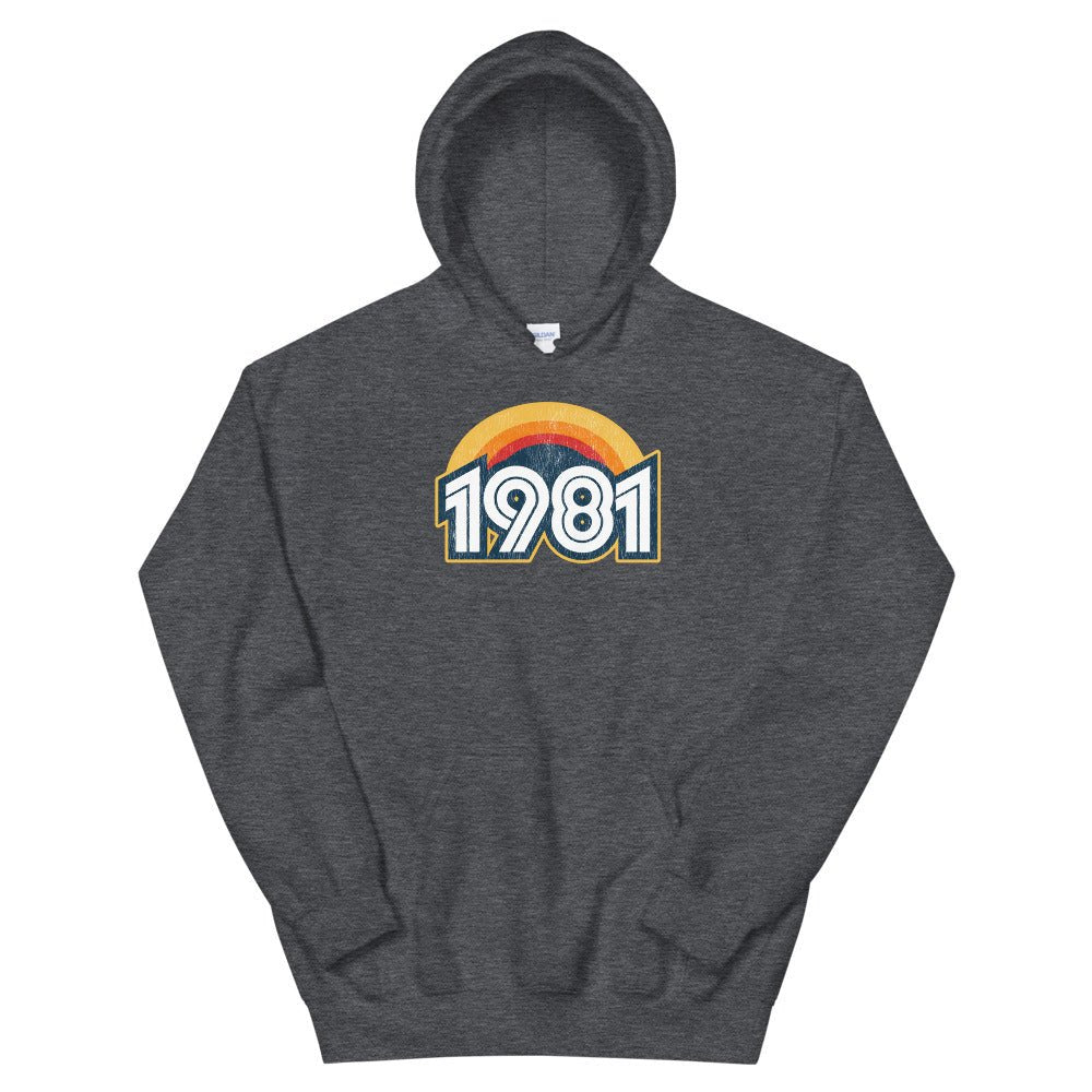 1981 Retro Sunset Unisex Hoodie - Styleuniversal