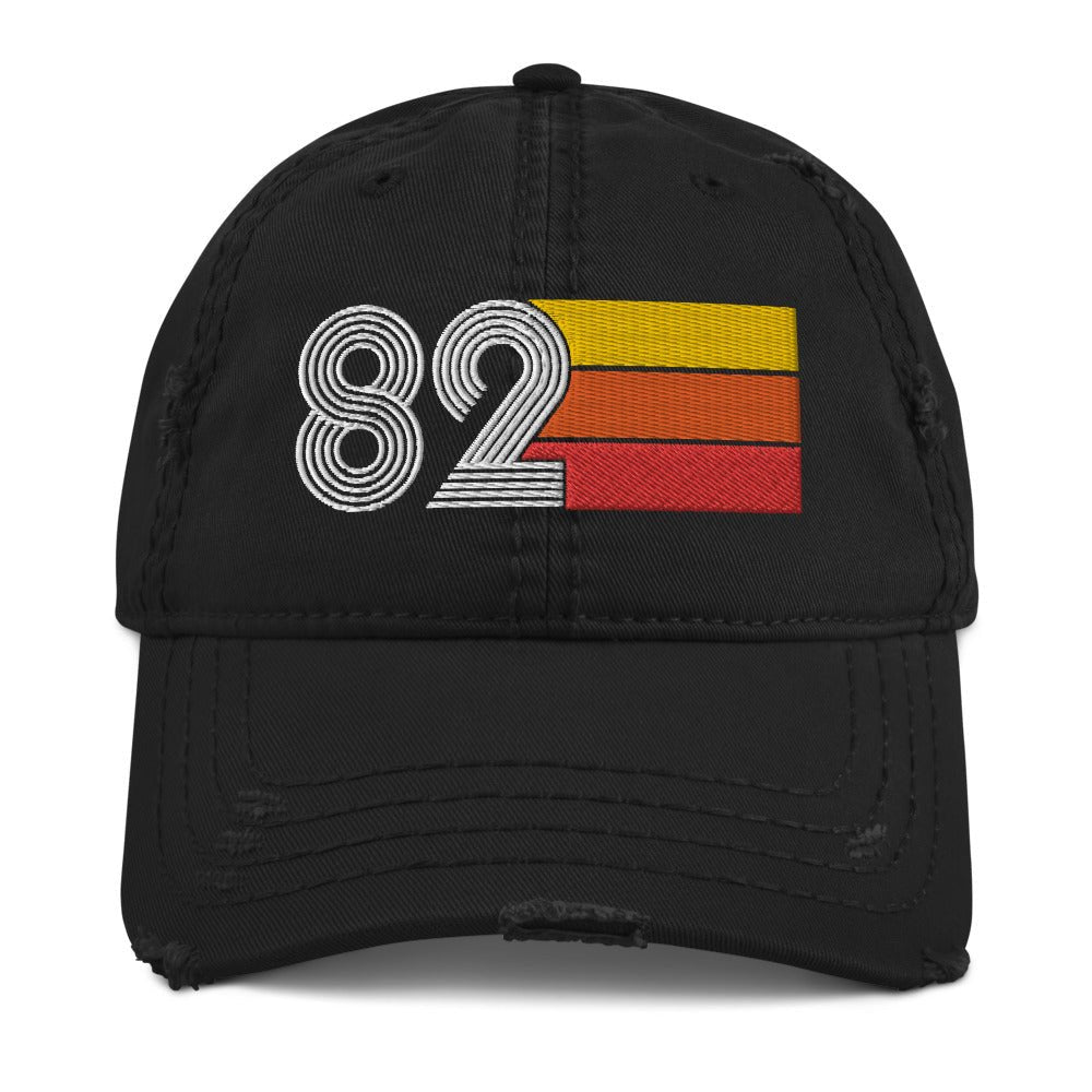 1982 Retro 82 Distressed Dad Hat - Styleuniversal