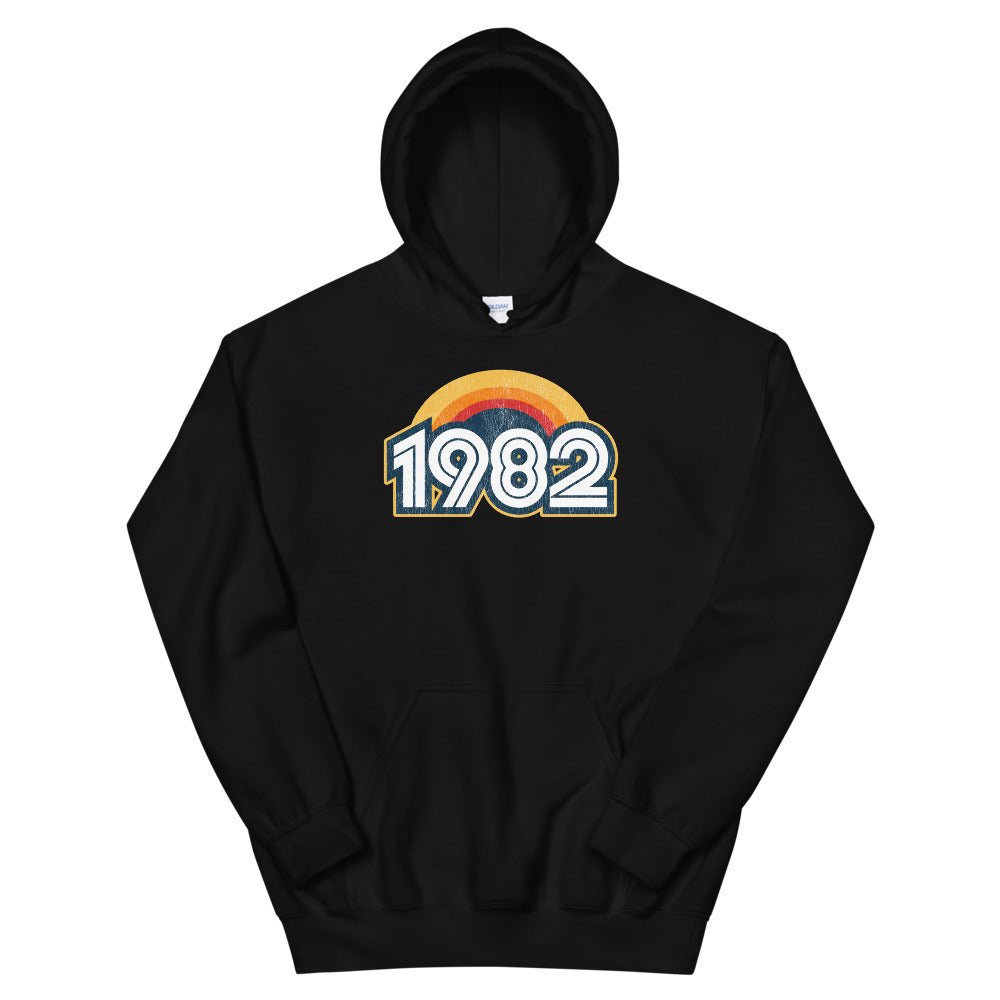 1982 Retro Sunset Unisex Hoodie - Styleuniversal