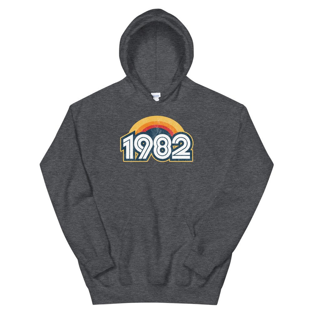 1982 Retro Sunset Unisex Hoodie - Styleuniversal