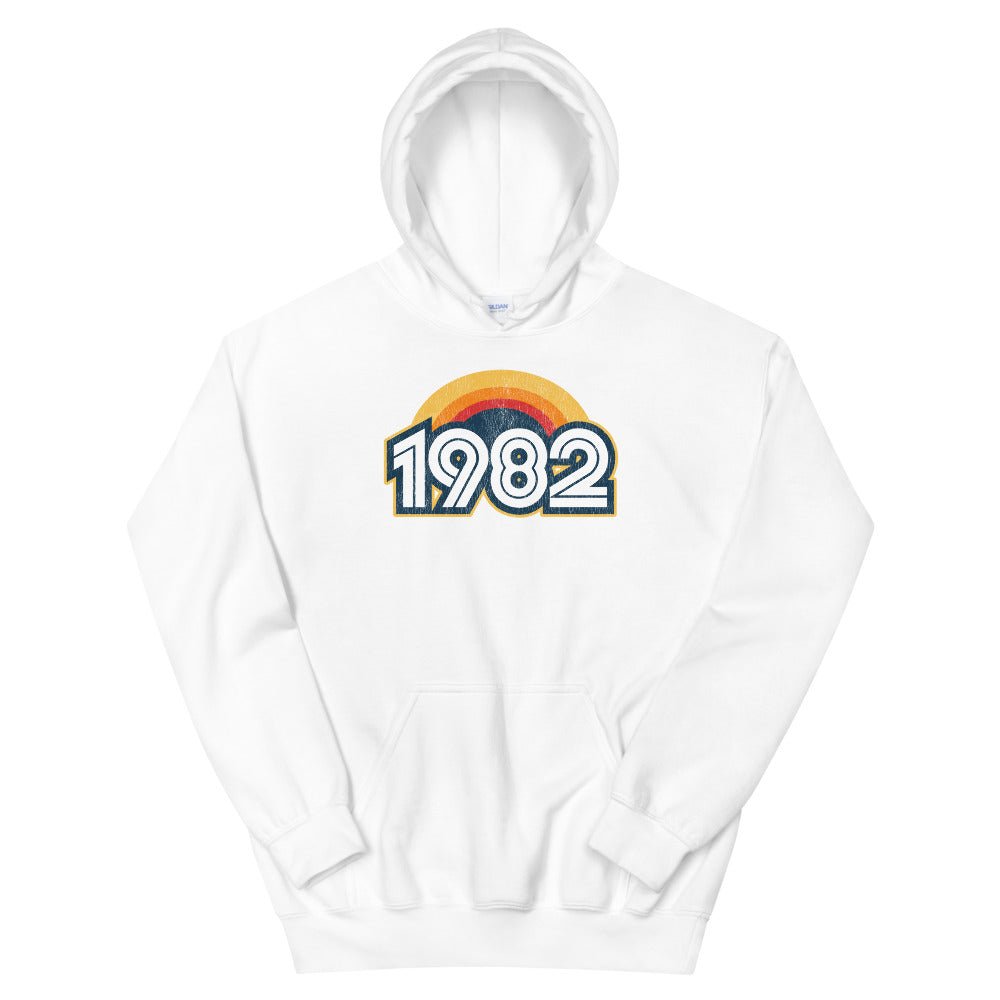 1982 Retro Sunset Unisex Hoodie - Styleuniversal