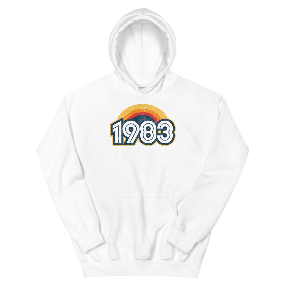 1983 Retro Sunset Unisex Hoodie - Styleuniversal