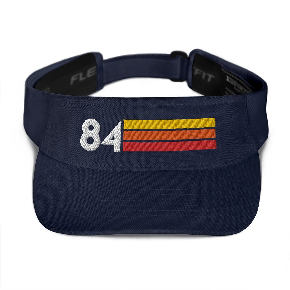 1984 Retro Birthday Anniversary Reunion Number 84 Visor - Styleuniversal