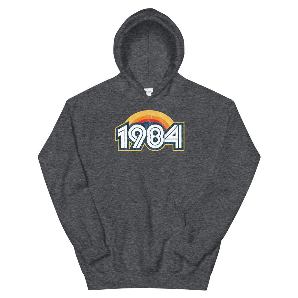 1984 Retro Sunset Unisex Hoodie - Styleuniversal