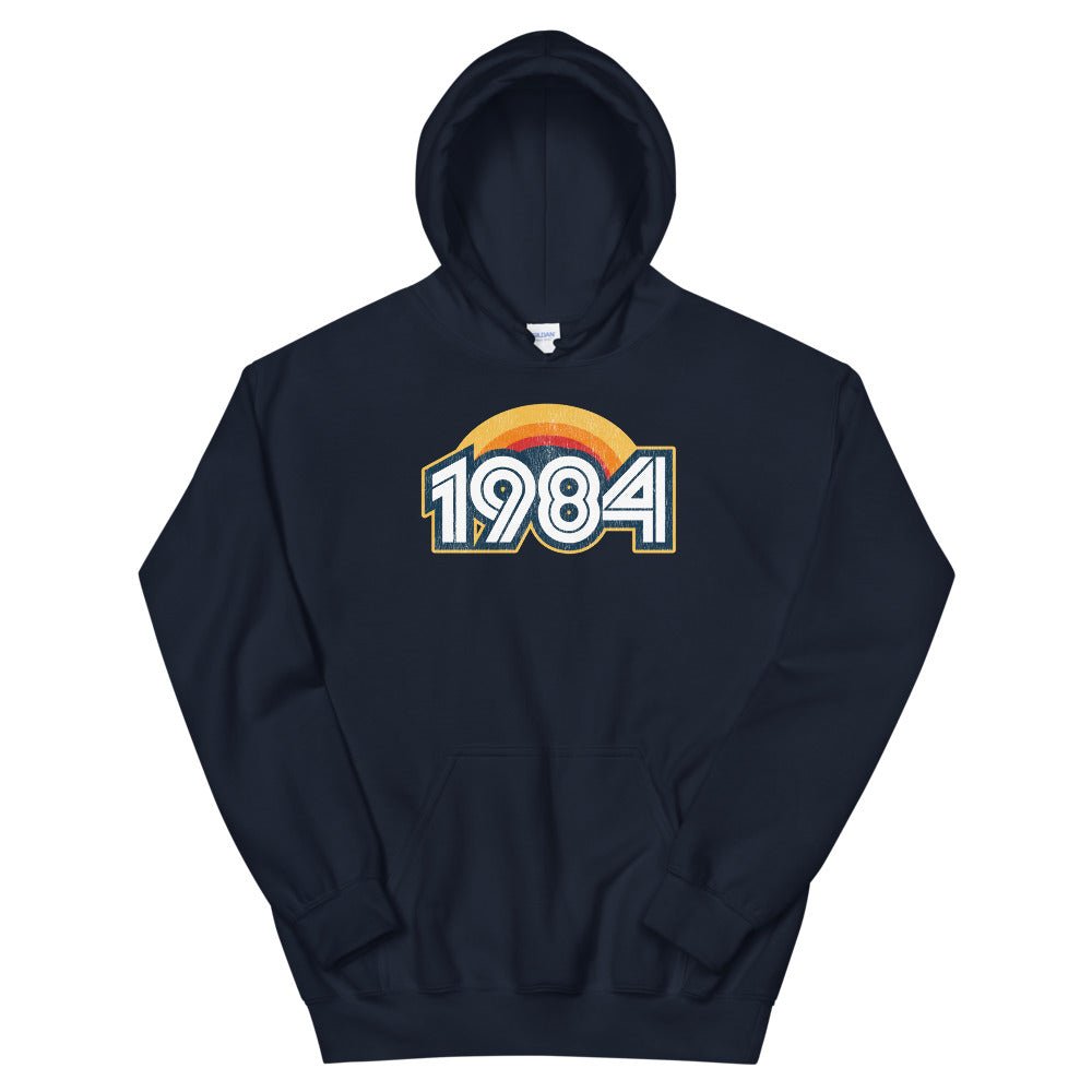 1984 Retro Sunset Unisex Hoodie - Styleuniversal