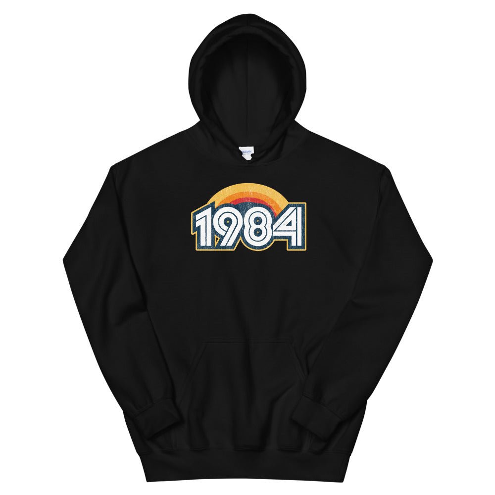 1984 Retro Sunset Unisex Hoodie - Styleuniversal