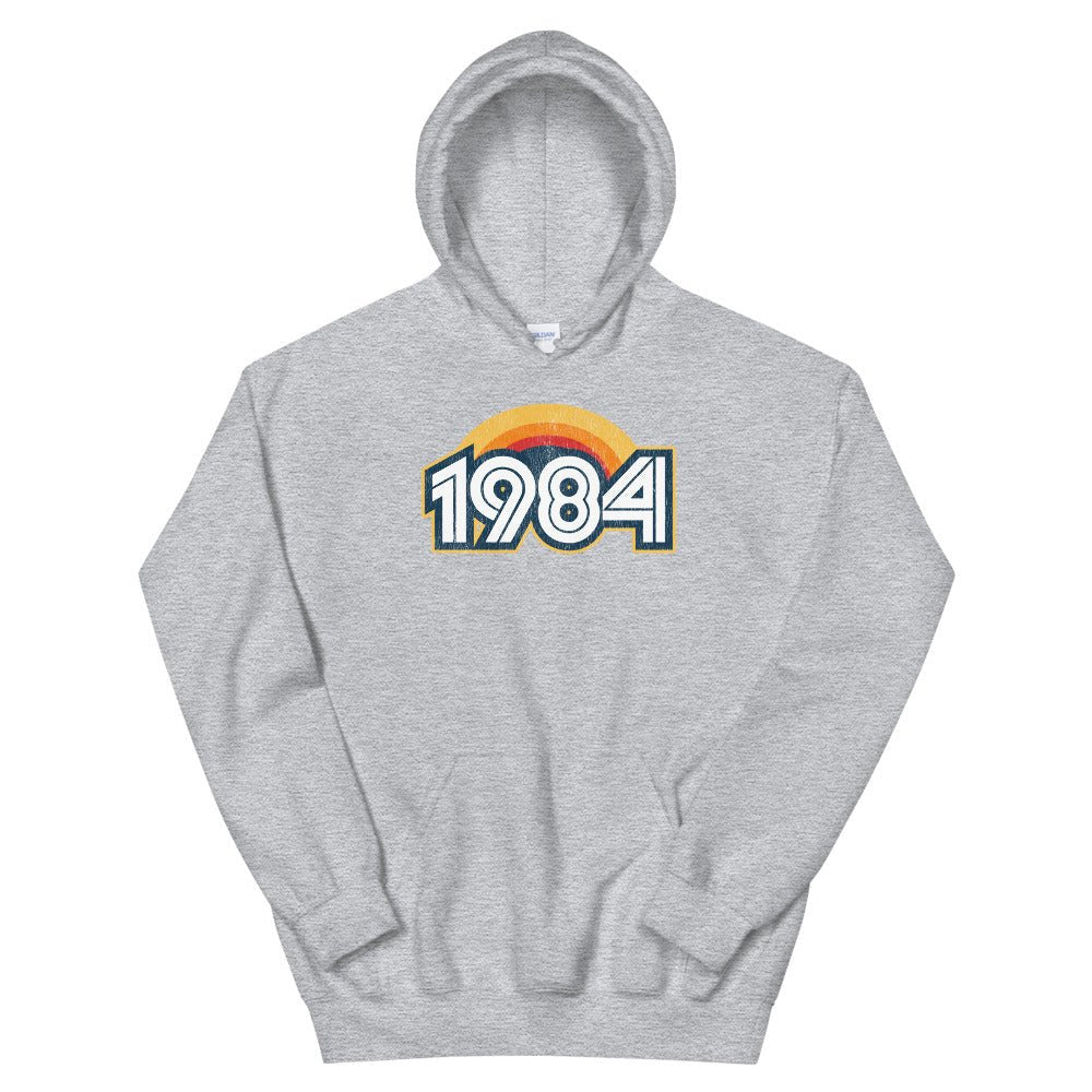 1984 Retro Sunset Unisex Hoodie - Styleuniversal