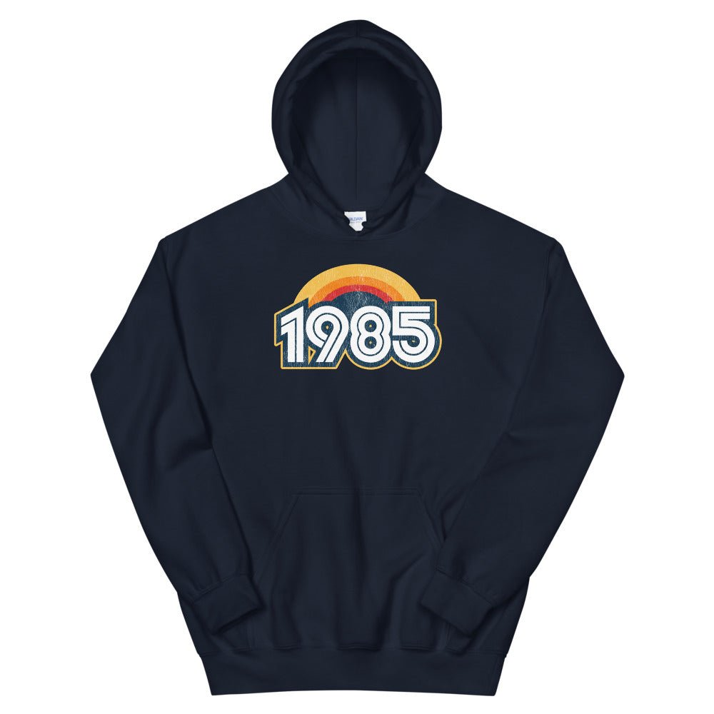 1985 Retro Sunset Unisex Hoodie - Styleuniversal