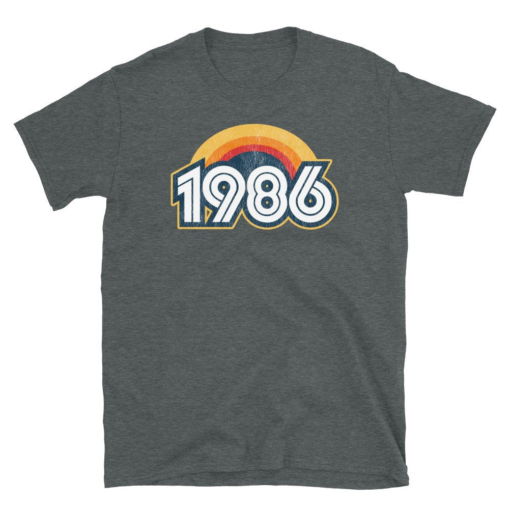 1986 Retro Horizon Short-Sleeve Unisex T-Shirt - Styleuniversal