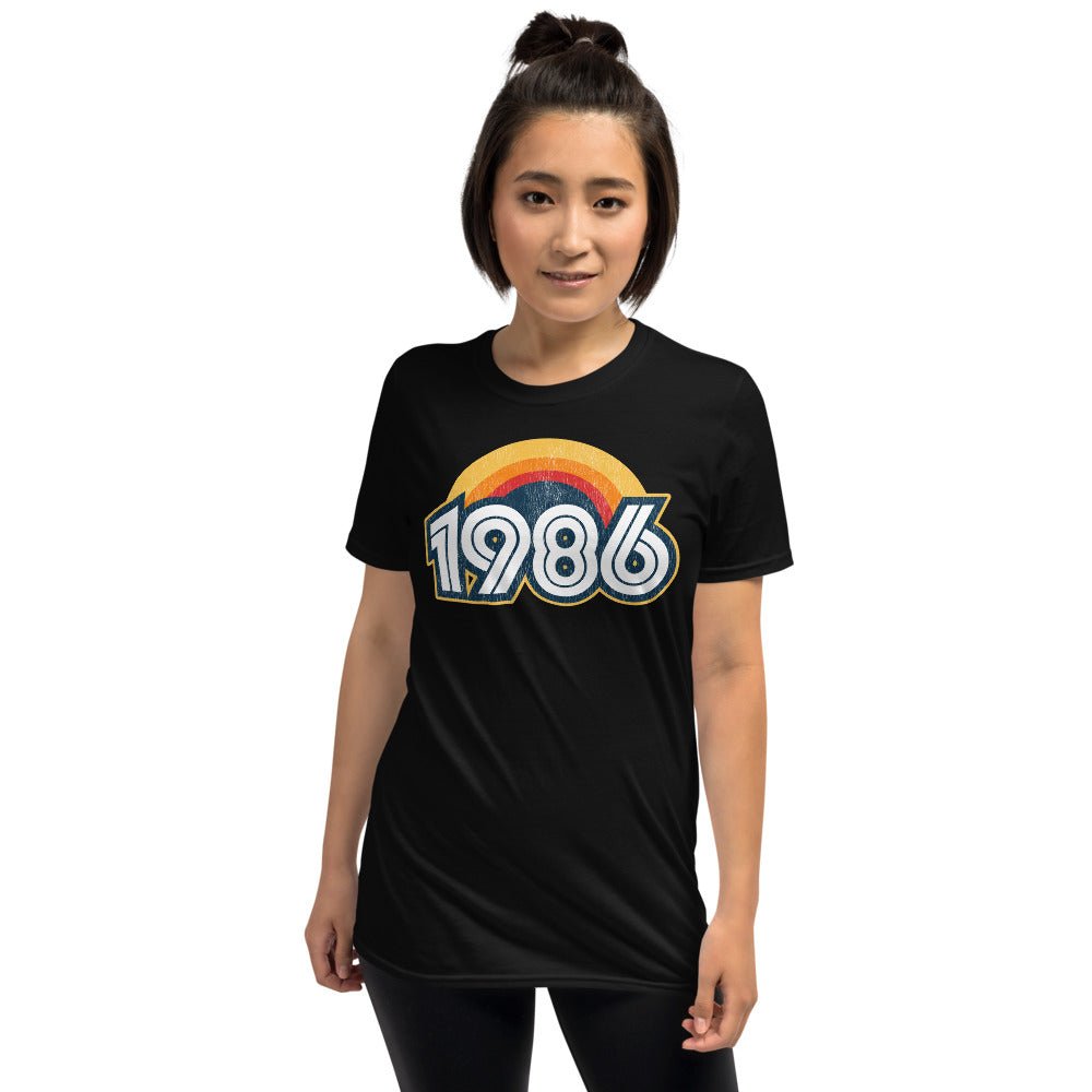 1986 Retro Horizon Short-Sleeve Unisex T-Shirt - Styleuniversal