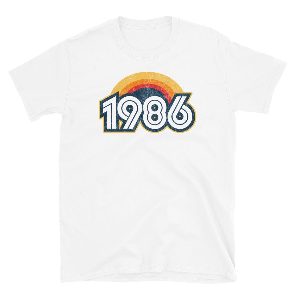 1986 Retro Horizon Short-Sleeve Unisex T-Shirt - Styleuniversal