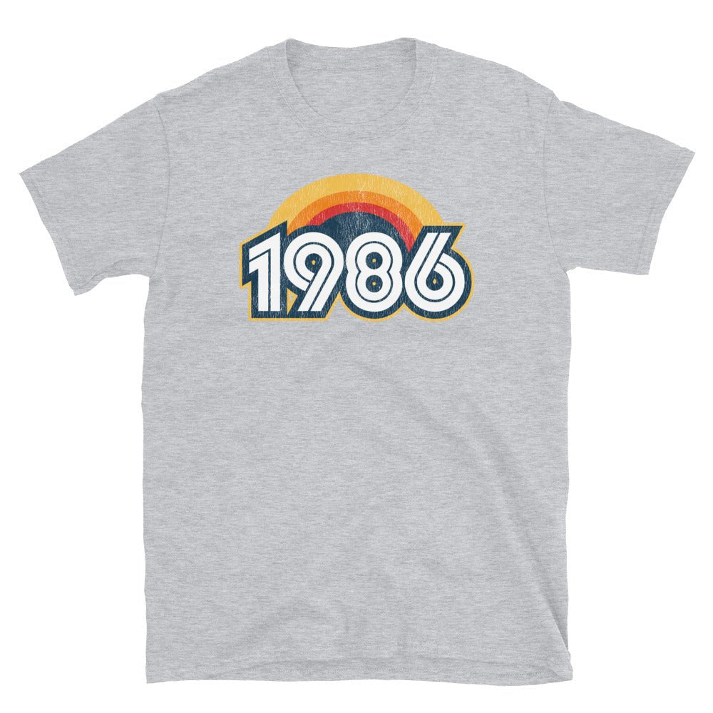 1986 Retro Horizon Short-Sleeve Unisex T-Shirt - Styleuniversal
