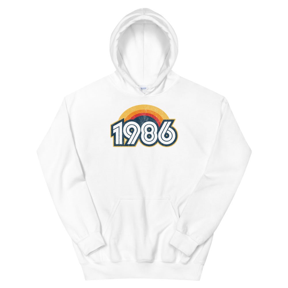 1986 Retro Sunset Unisex Hoodie - Styleuniversal