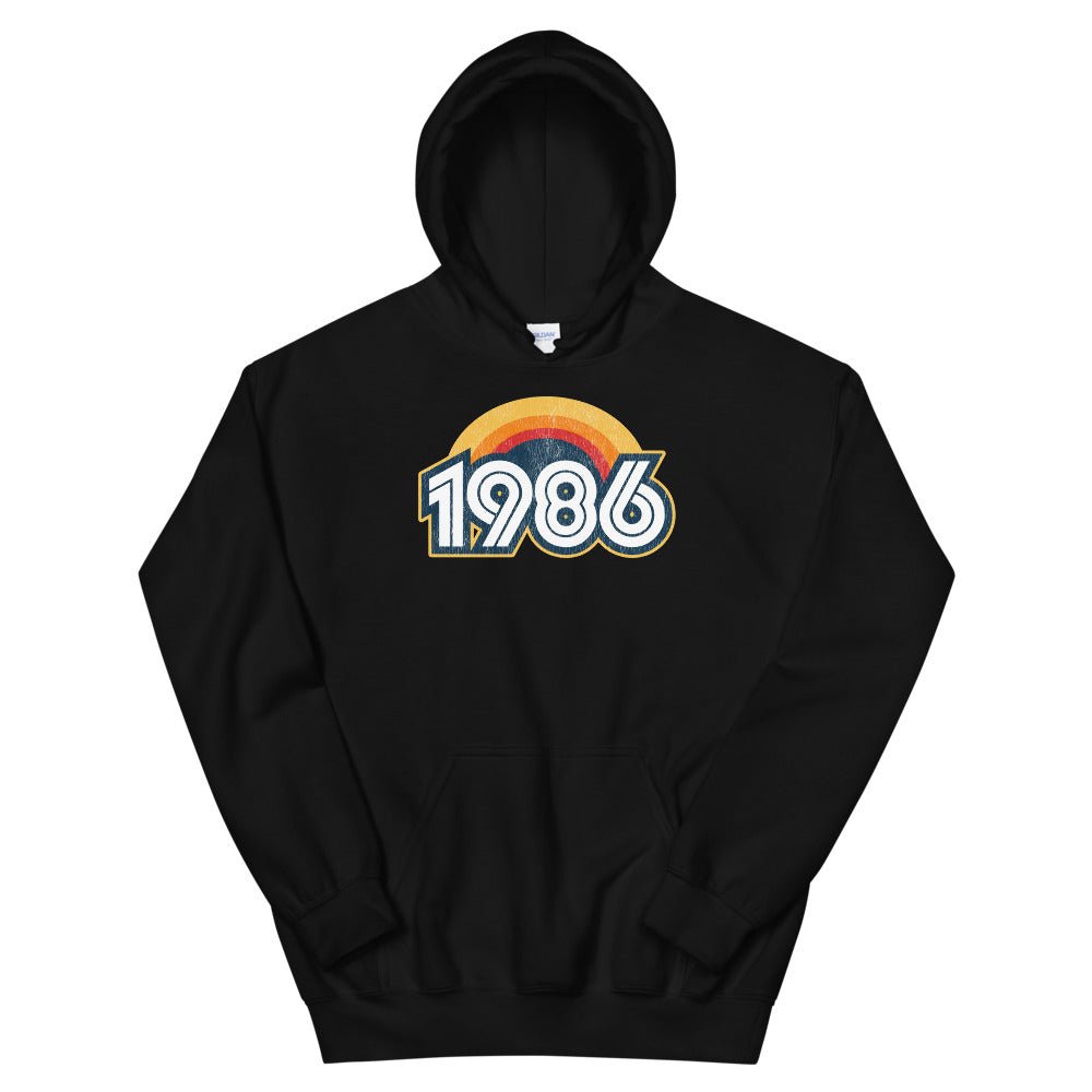 1986 Retro Sunset Unisex Hoodie - Styleuniversal