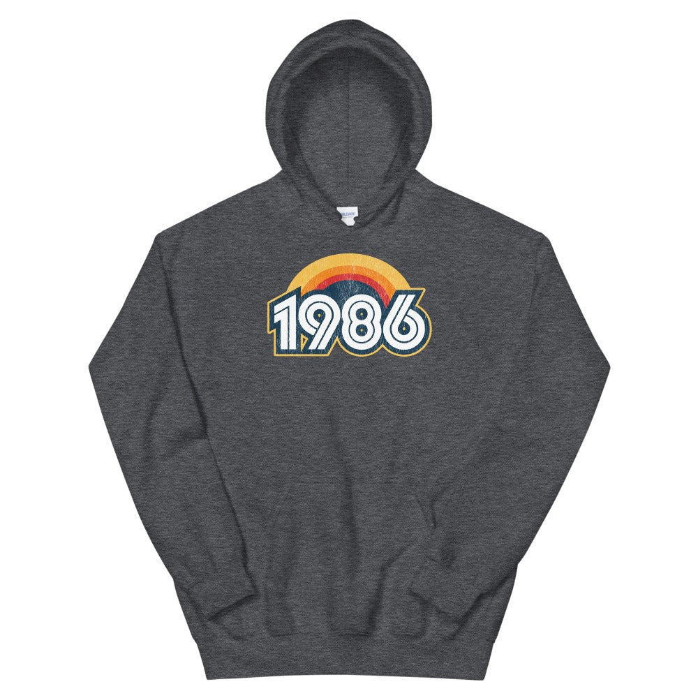 1986 Retro Sunset Unisex Hoodie - Styleuniversal