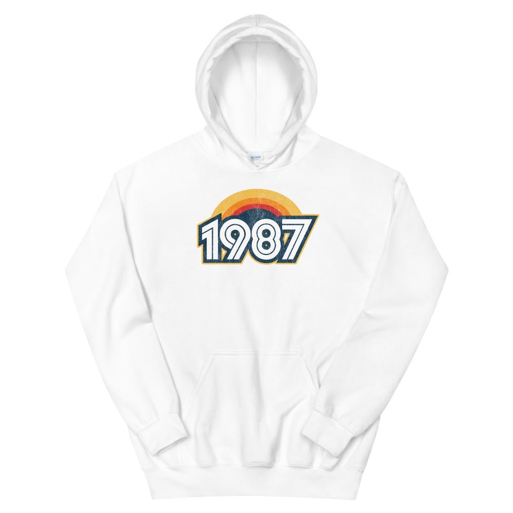 1987 Retro Sunset Unisex Hoodie - Styleuniversal
