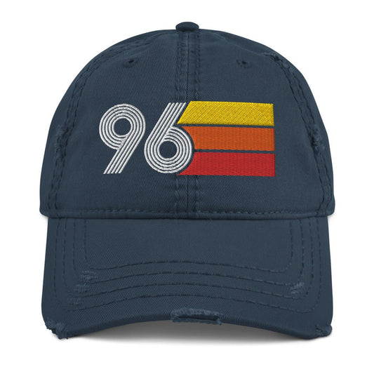 1996 Retro 96 Distressed Dad Hat - Styleuniversal