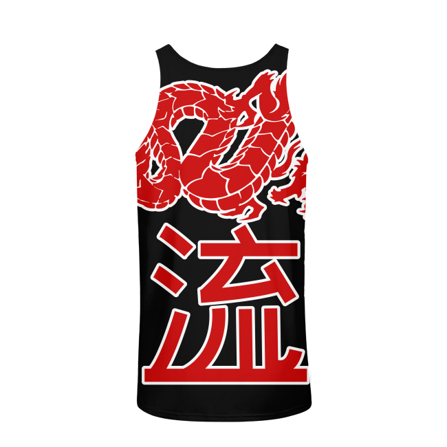 Kanji Japanese dragon Mens All-Over Pint Tank Top - Styleuniversal
