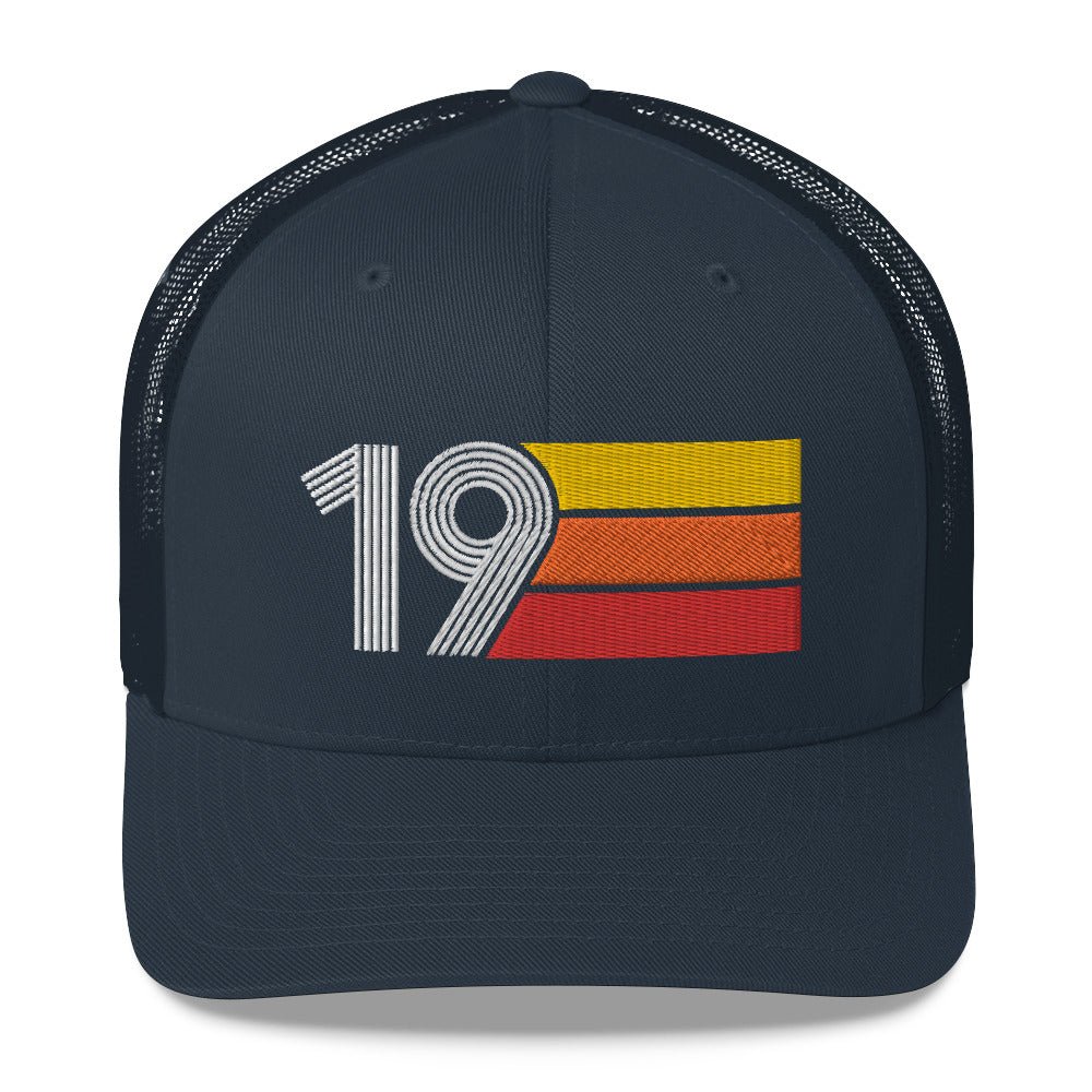 2019 RETRO BIRTHDAY GIFT NUMBER 19 MENS WOMENS TRUCKER HAT - Styleuniversal