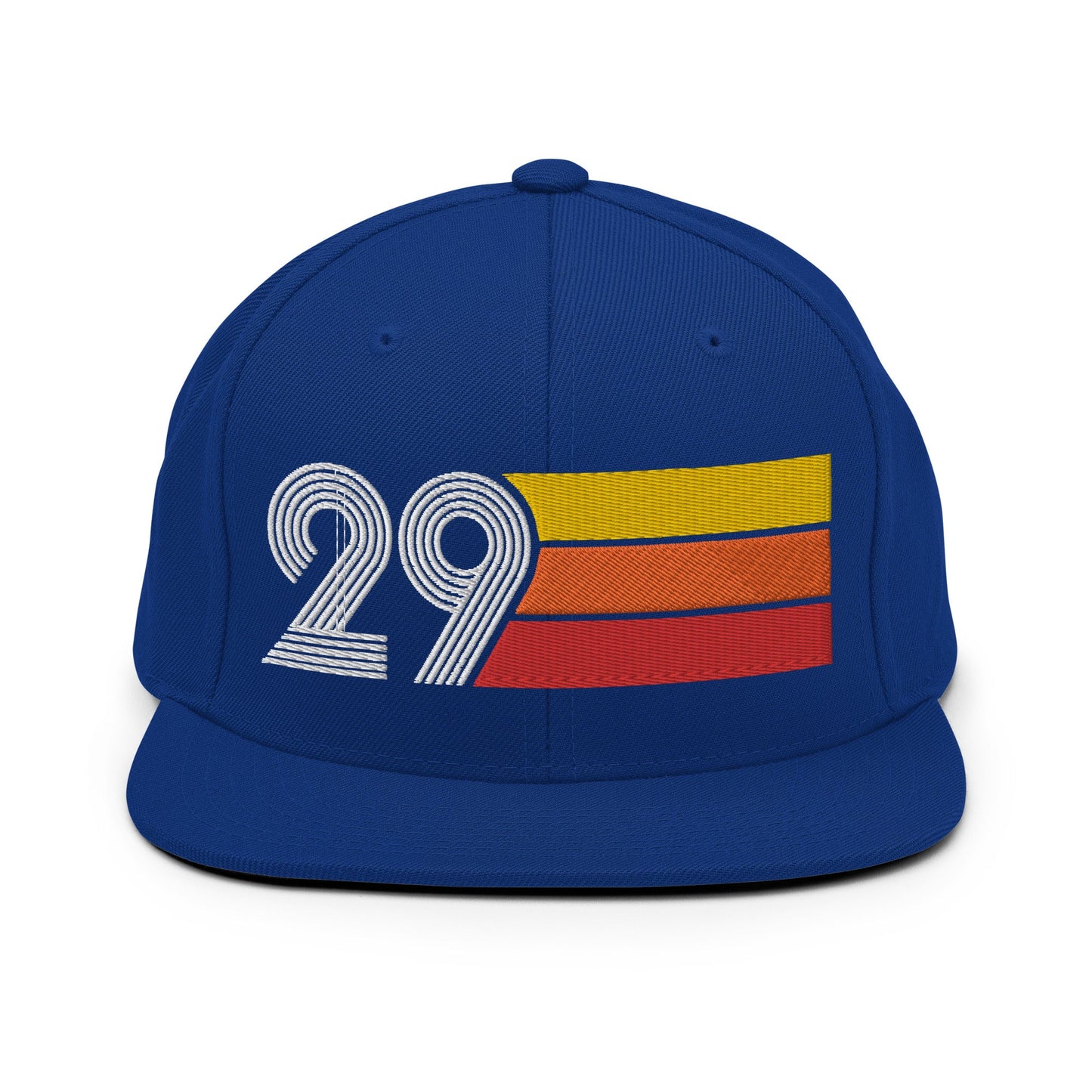 29 - Number Twenty Nine 29th Birthday Gift Idea Flat Bill Snapback Hat for Men and Women - Styleuniversal