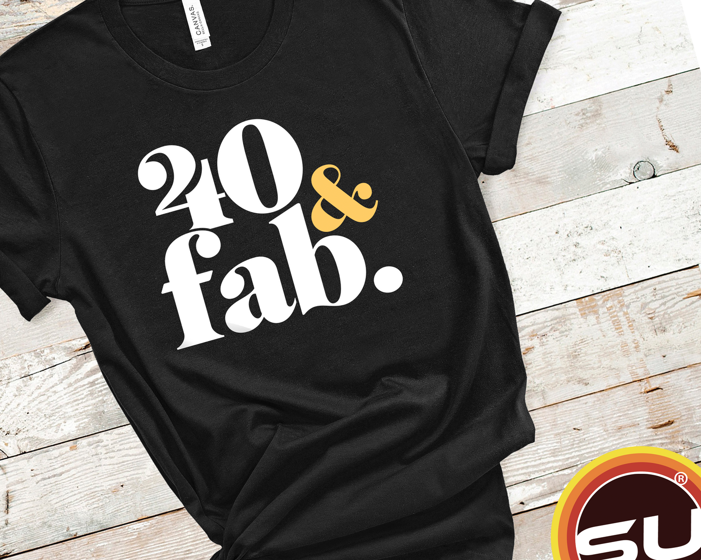 Forty and Fab 40th Birthday Short-Sleeve Unisex T-Shirt