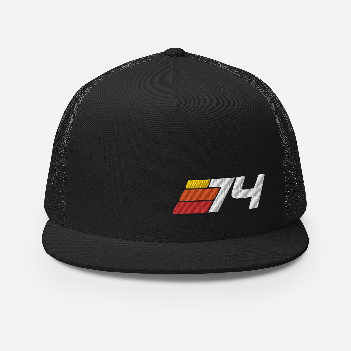 74 - 1974 Retro Sport Flat Bill Trucker Cap