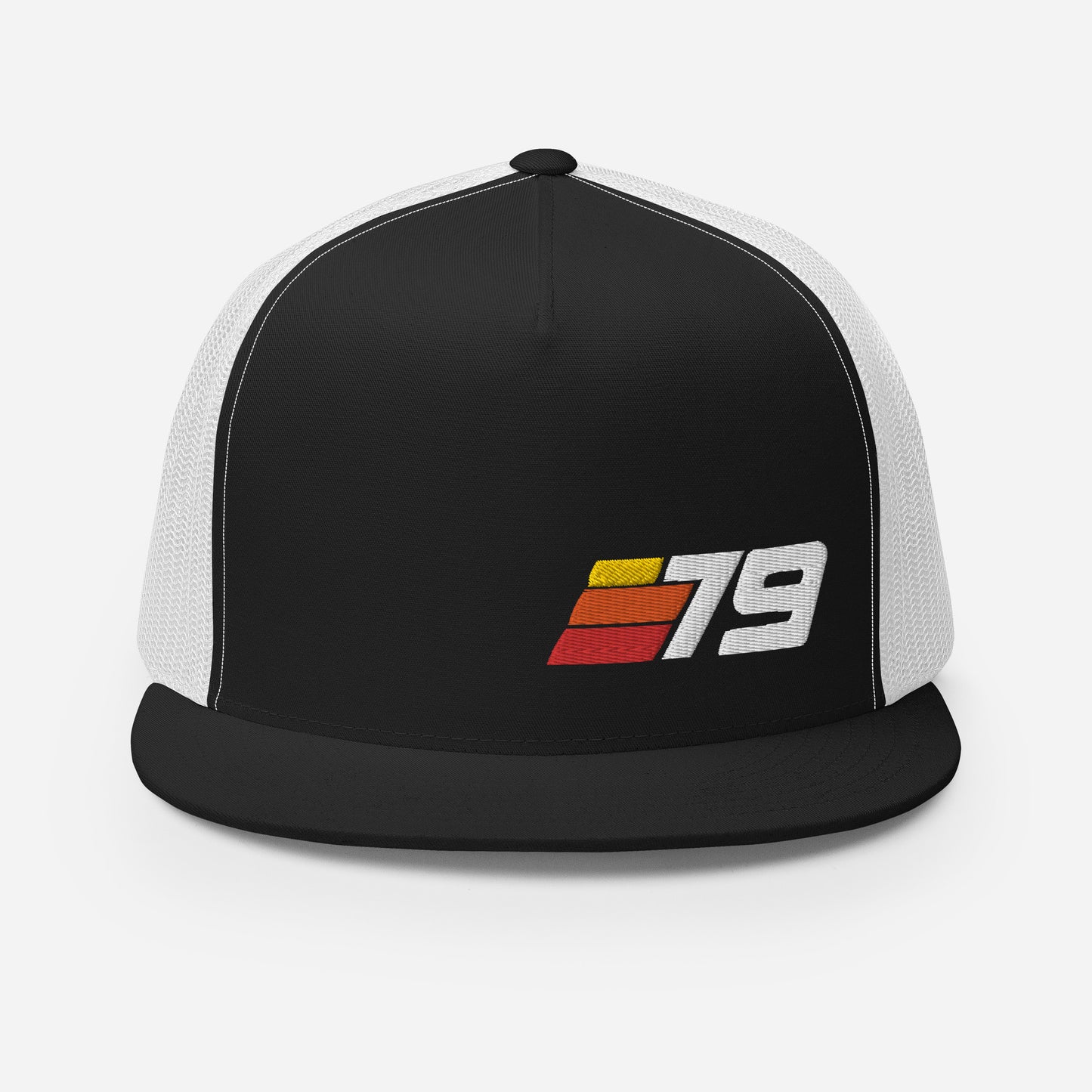 79 - Retro Sport Flat Bill Trucker Cap