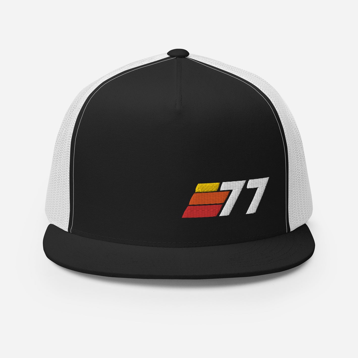 77 - Retro Sport Flat Bill Trucker Cap