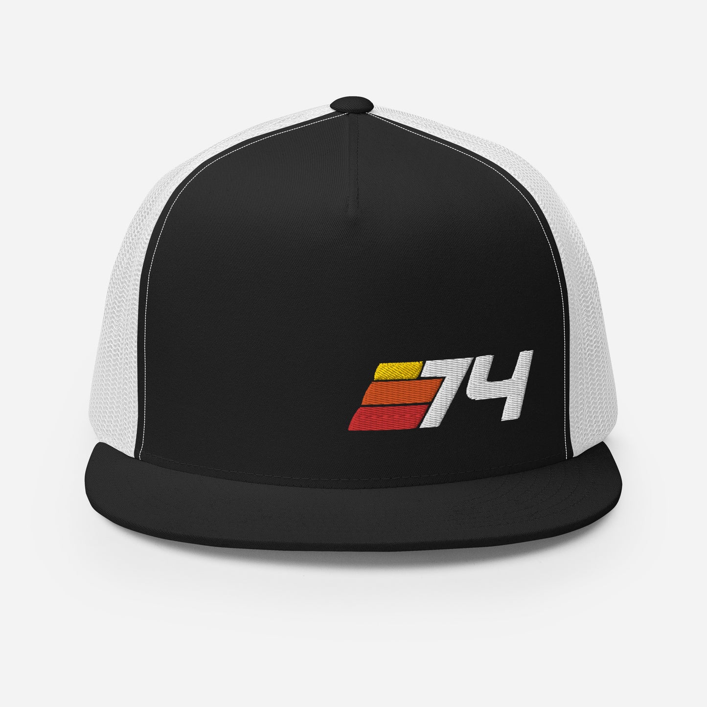 74 - 1974 Retro Sport Flat Bill Trucker Cap