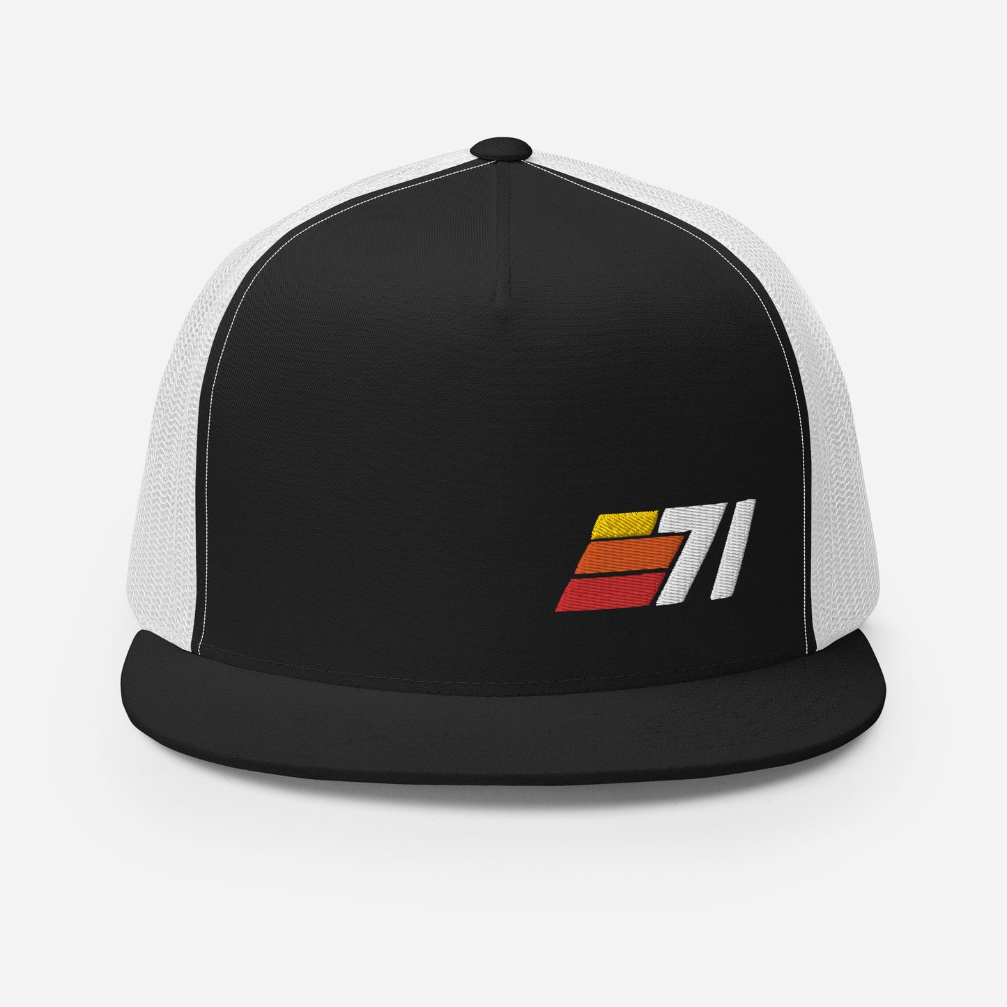 71 - Retro Sport Flat Bill Trucker Cap