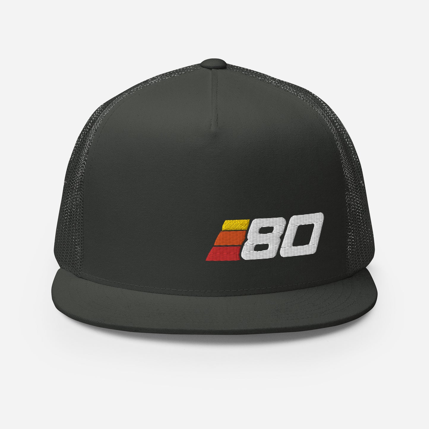 80 - Retro Sport Flat Bill Trucker Cap