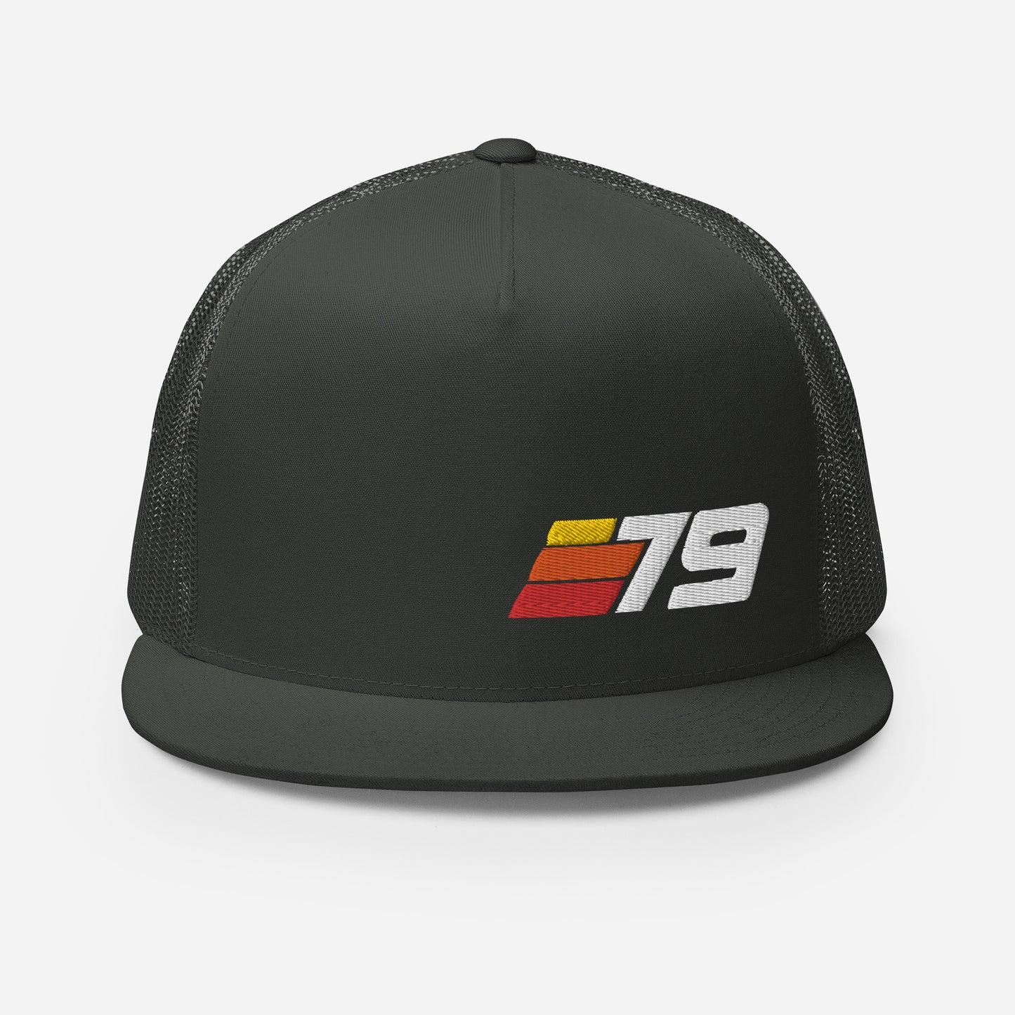 79 - Retro Sport Flat Bill Trucker Cap