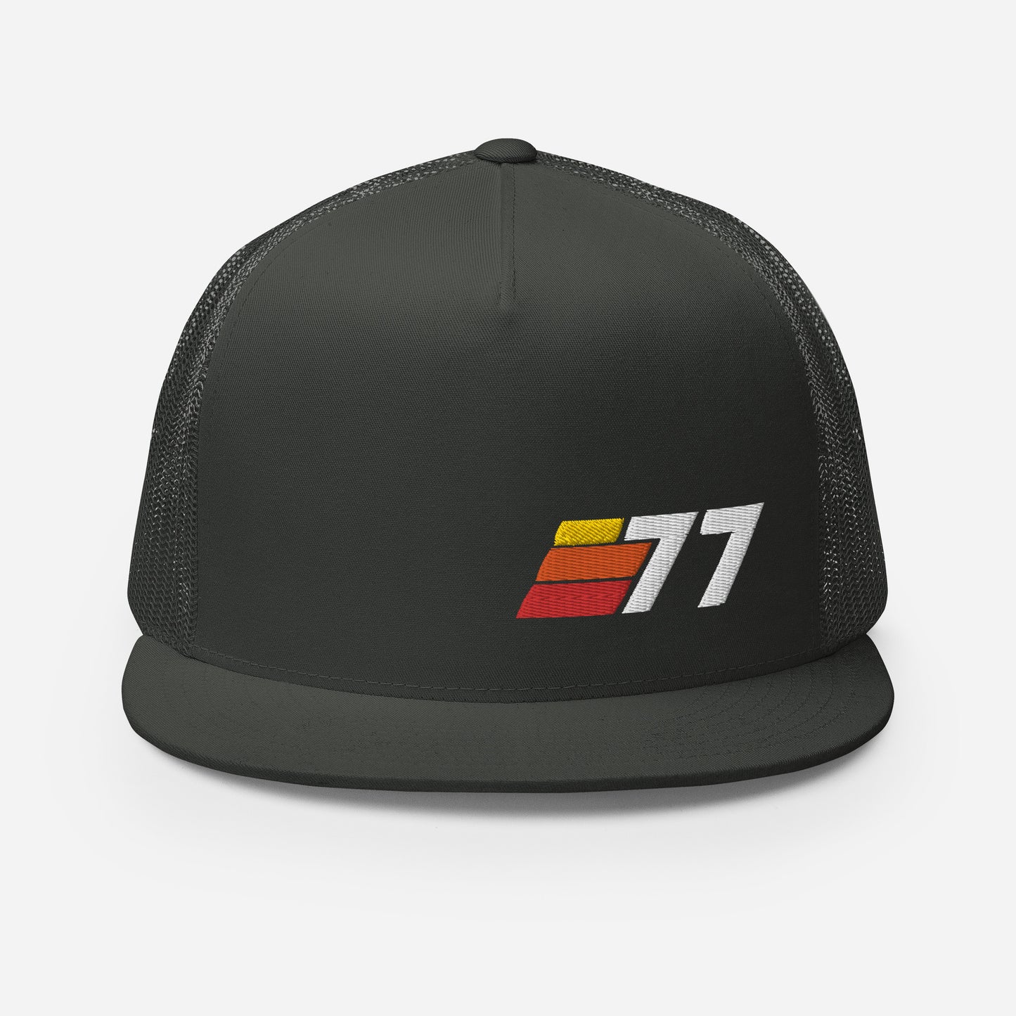 77 - Retro Sport Flat Bill Trucker Cap