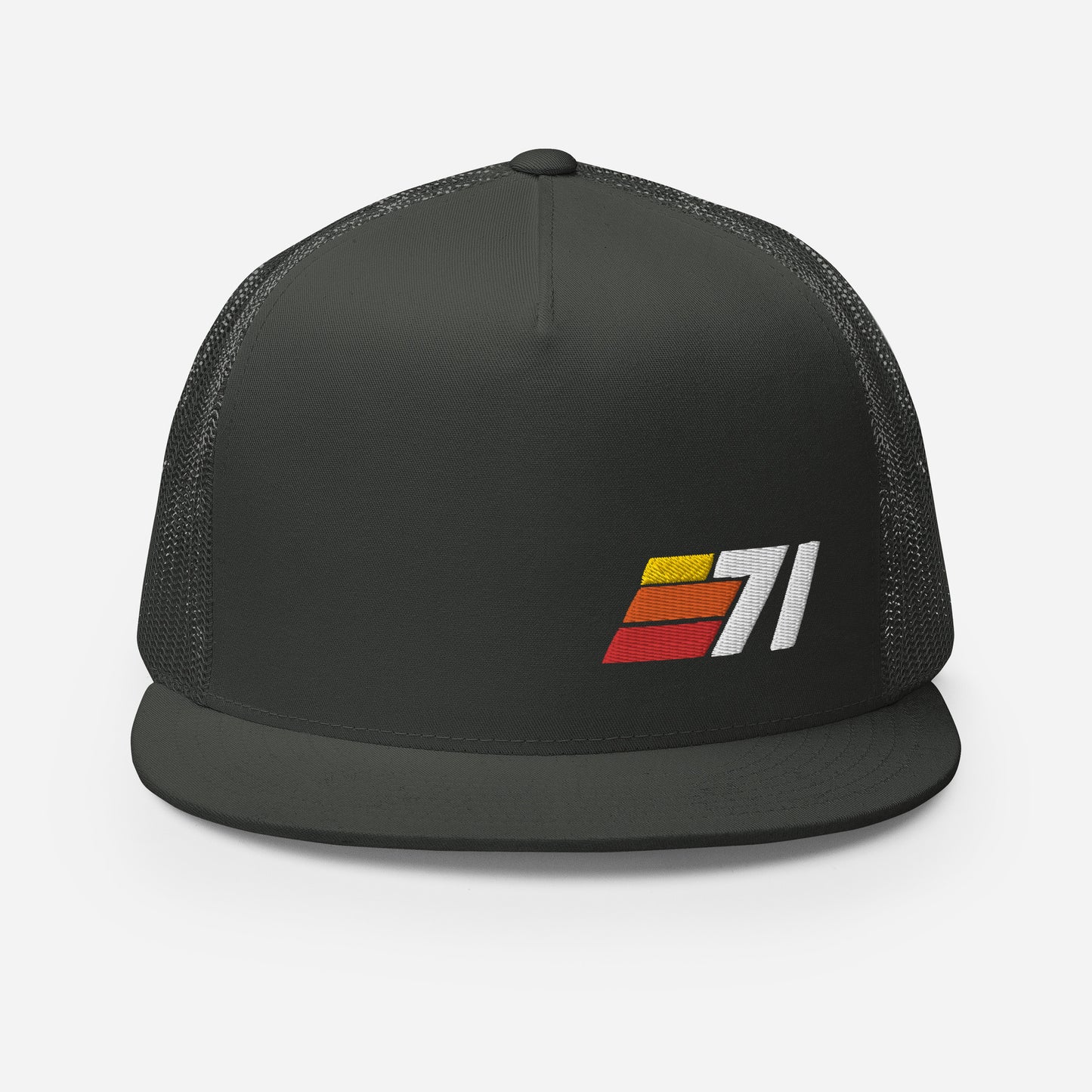 71 - Retro Sport Flat Bill Trucker Cap