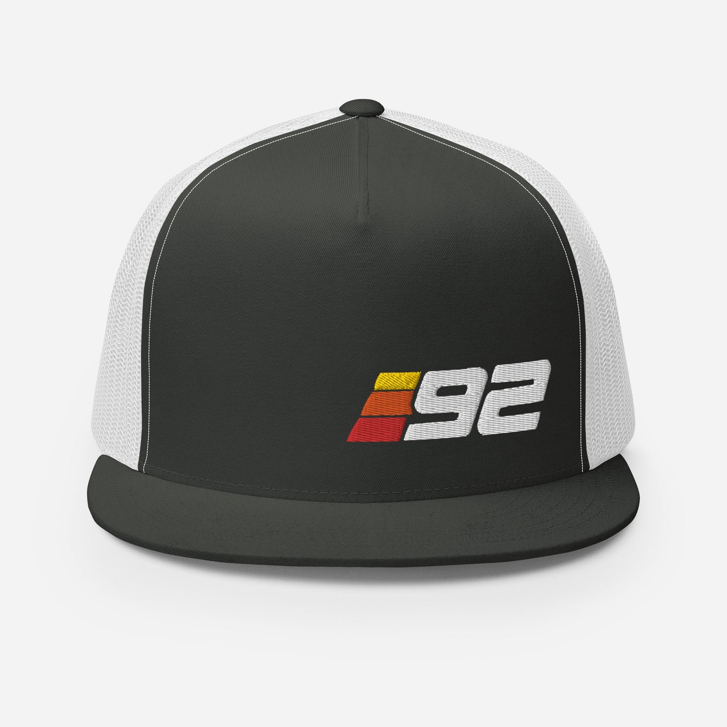 92 - Retro Sport Flat Bill Trucker Cap
