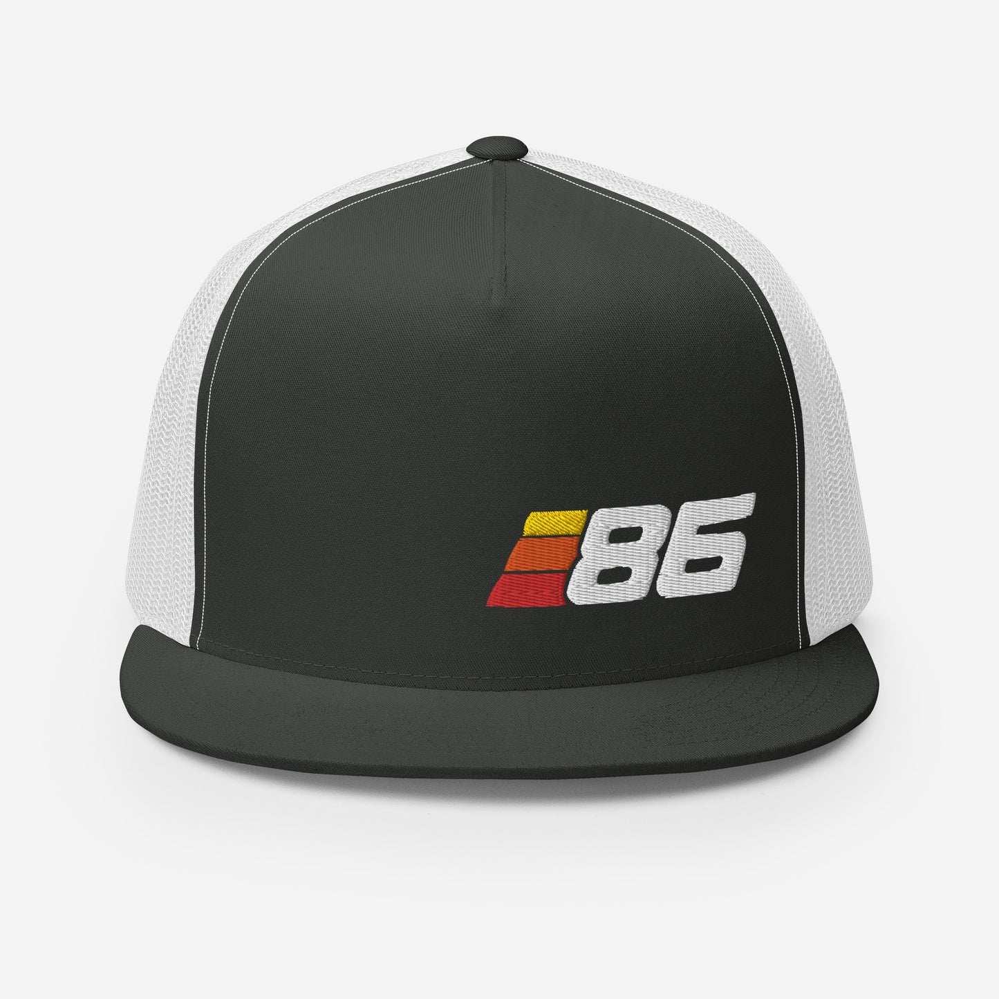 86 - Retro Sport Flat Bill Trucker Cap