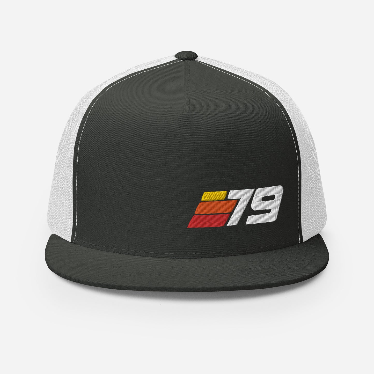 79 - Retro Sport Flat Bill Trucker Cap