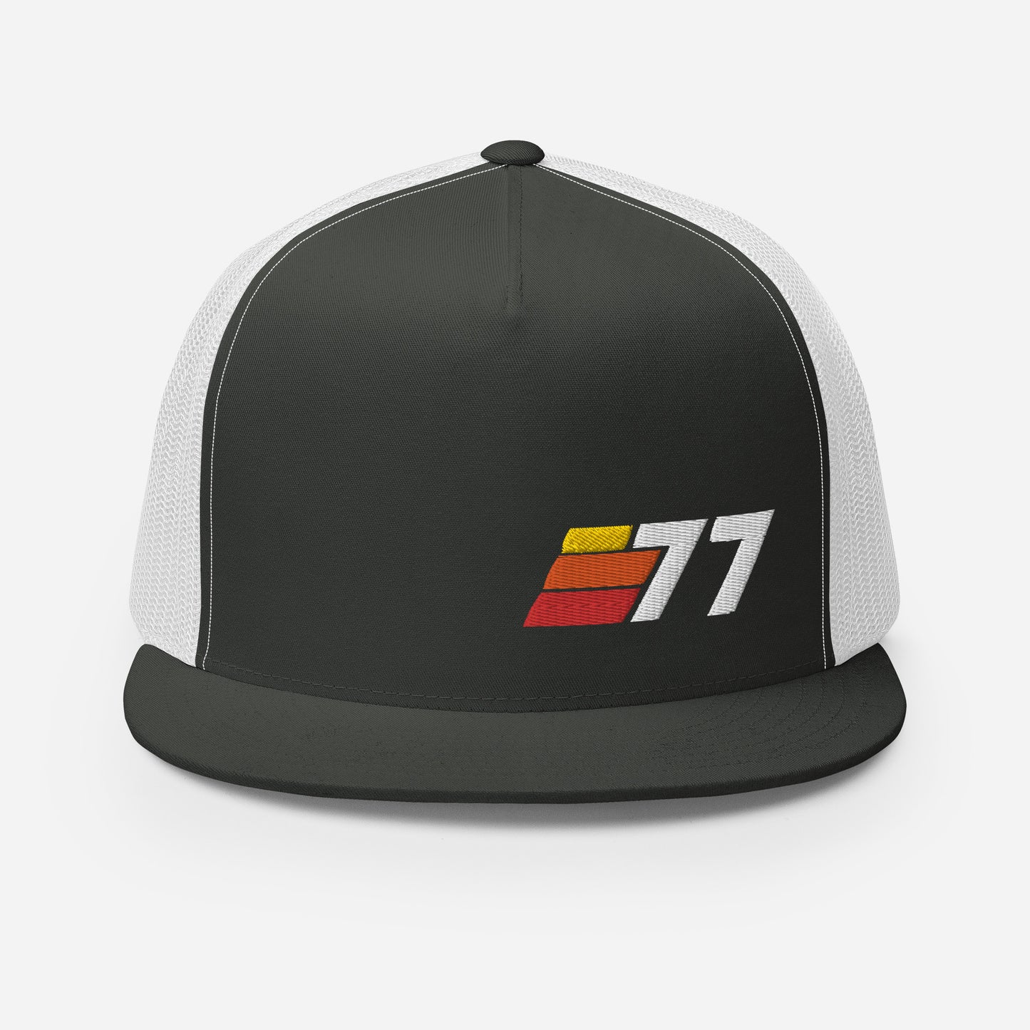77 - Retro Sport Flat Bill Trucker Cap