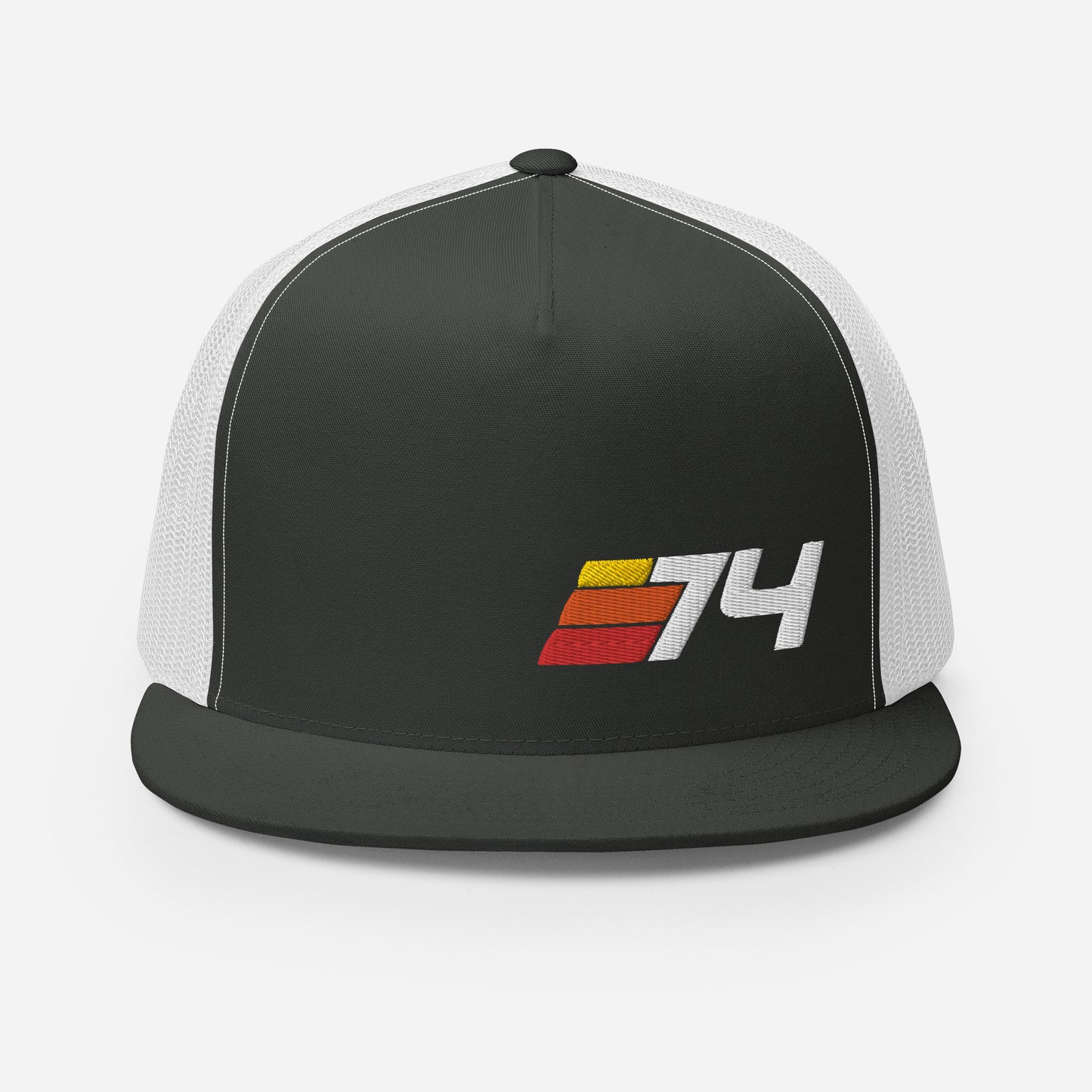 74 - 1974 Retro Sport Flat Bill Trucker Cap