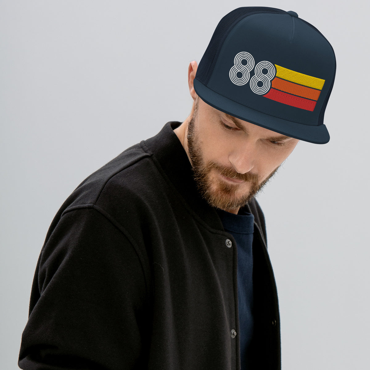 Vintage Men's Caps - Navy