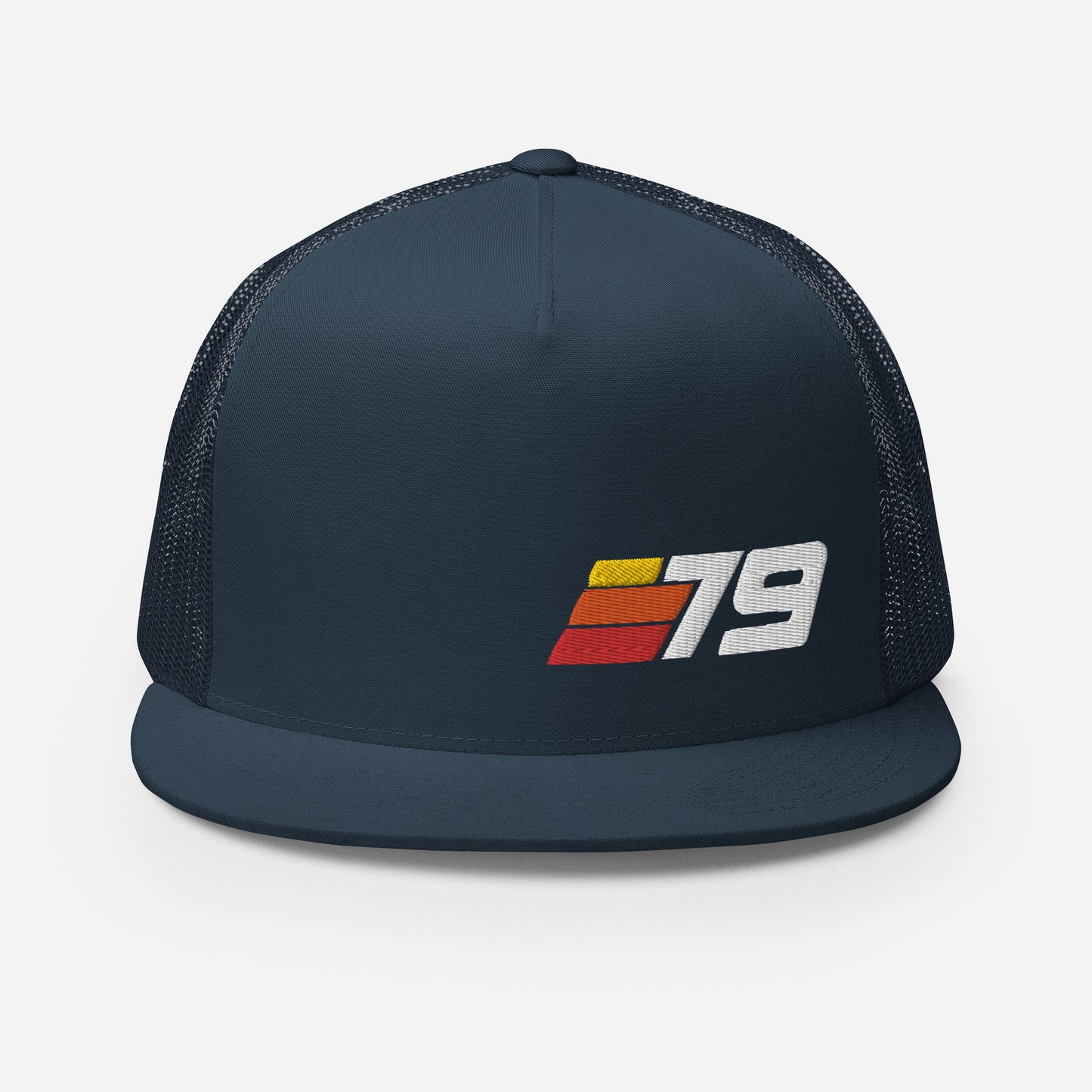 79 - Retro Sport Flat Bill Trucker Cap