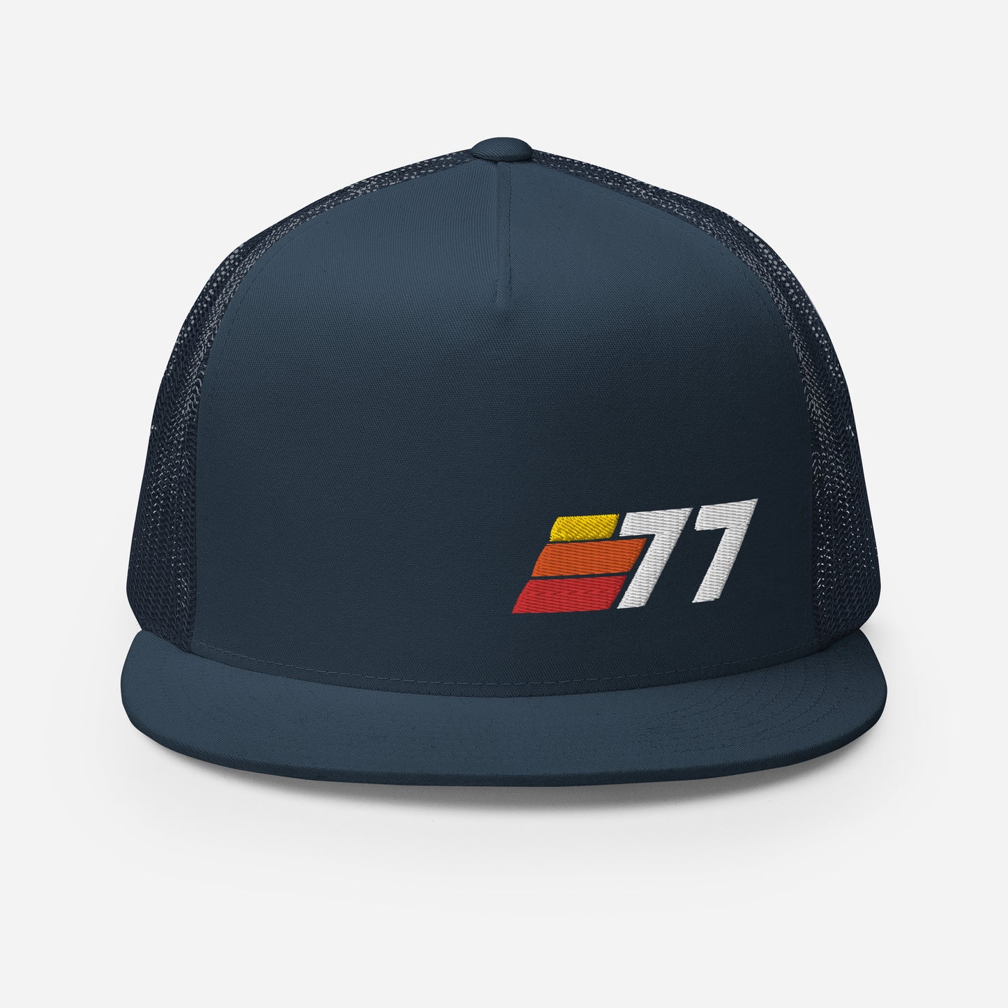 77 - Retro Sport Flat Bill Trucker Cap